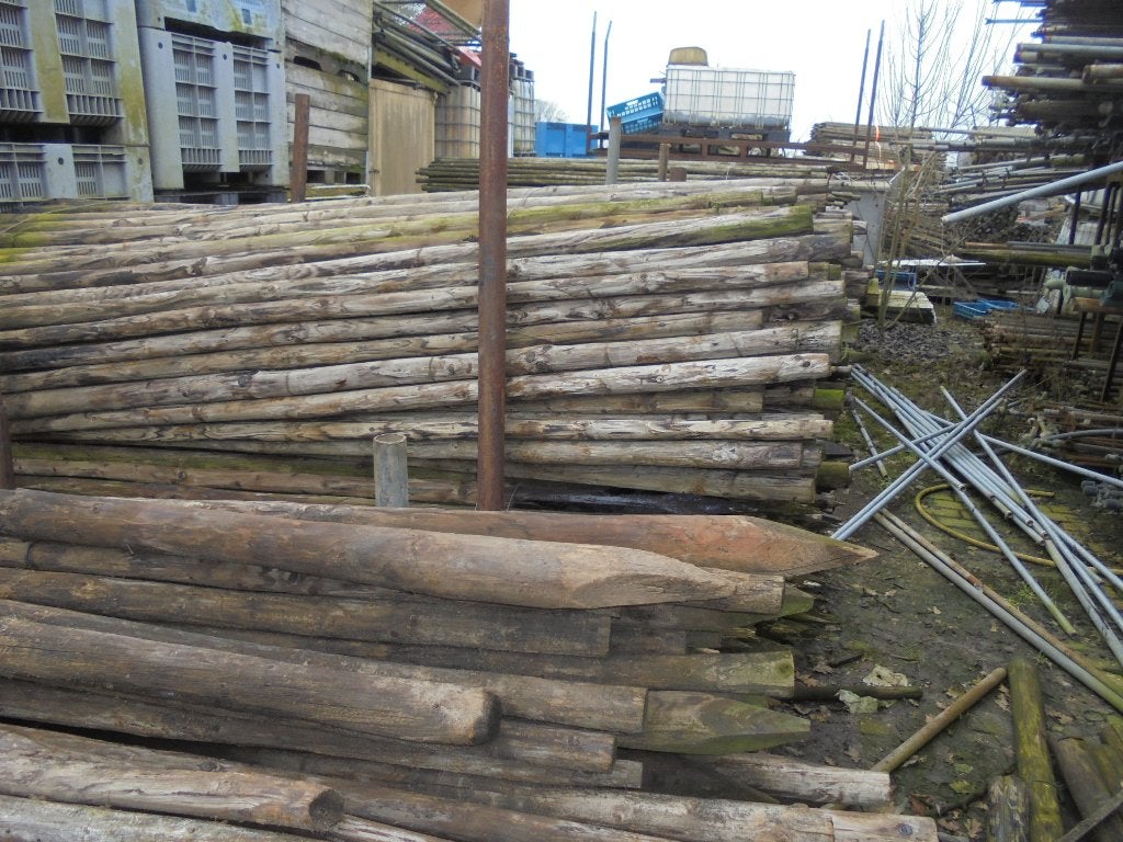 boompalen  dik 5  cm  lang  250 cm, Ophalen, Gebruikt, 250 cm of meer, Balken