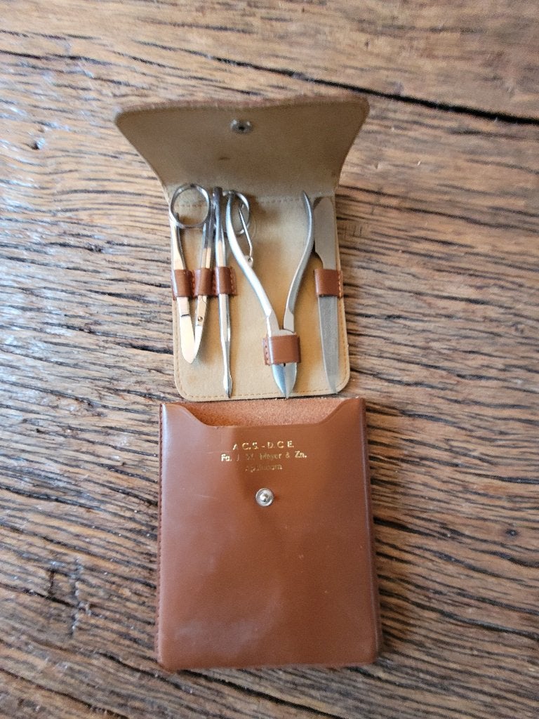 Vintage reis manicureset, Ophalen of Verzenden