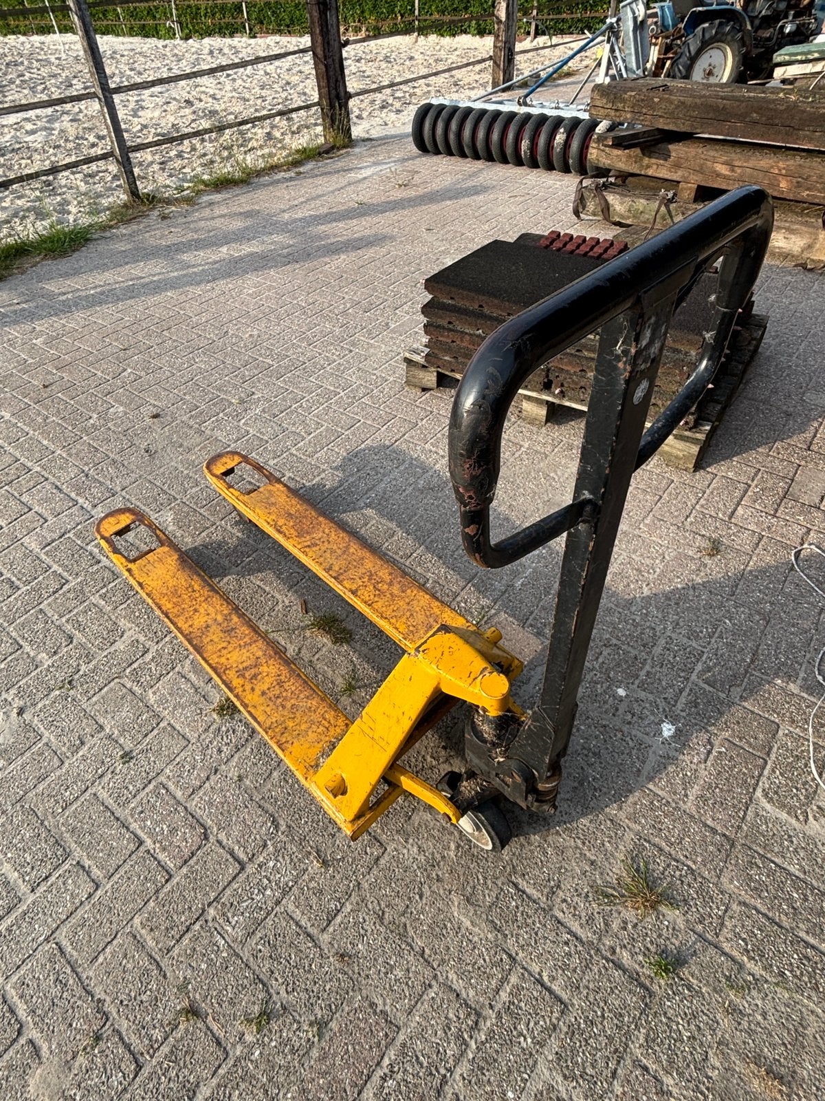 Palletwagen Pompwagen, Ophalen, Gebruikt
