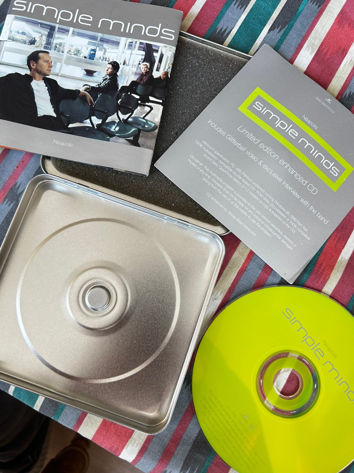 Simple Minds -  Neapolis.   Cd in metal box, Ophalen of Verzenden, Gebruikt, Poprock