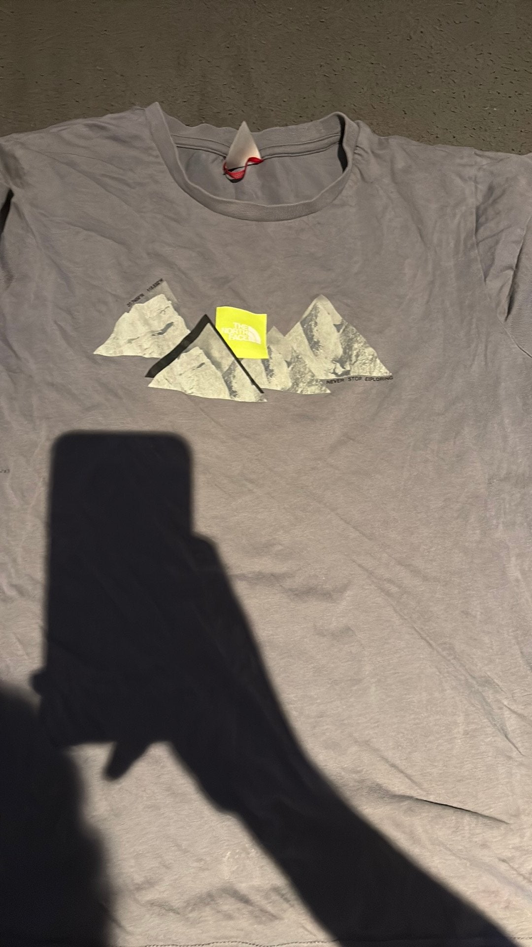 Northface shirt, Ophalen of Verzenden, Zo goed als nieuw, Grijs