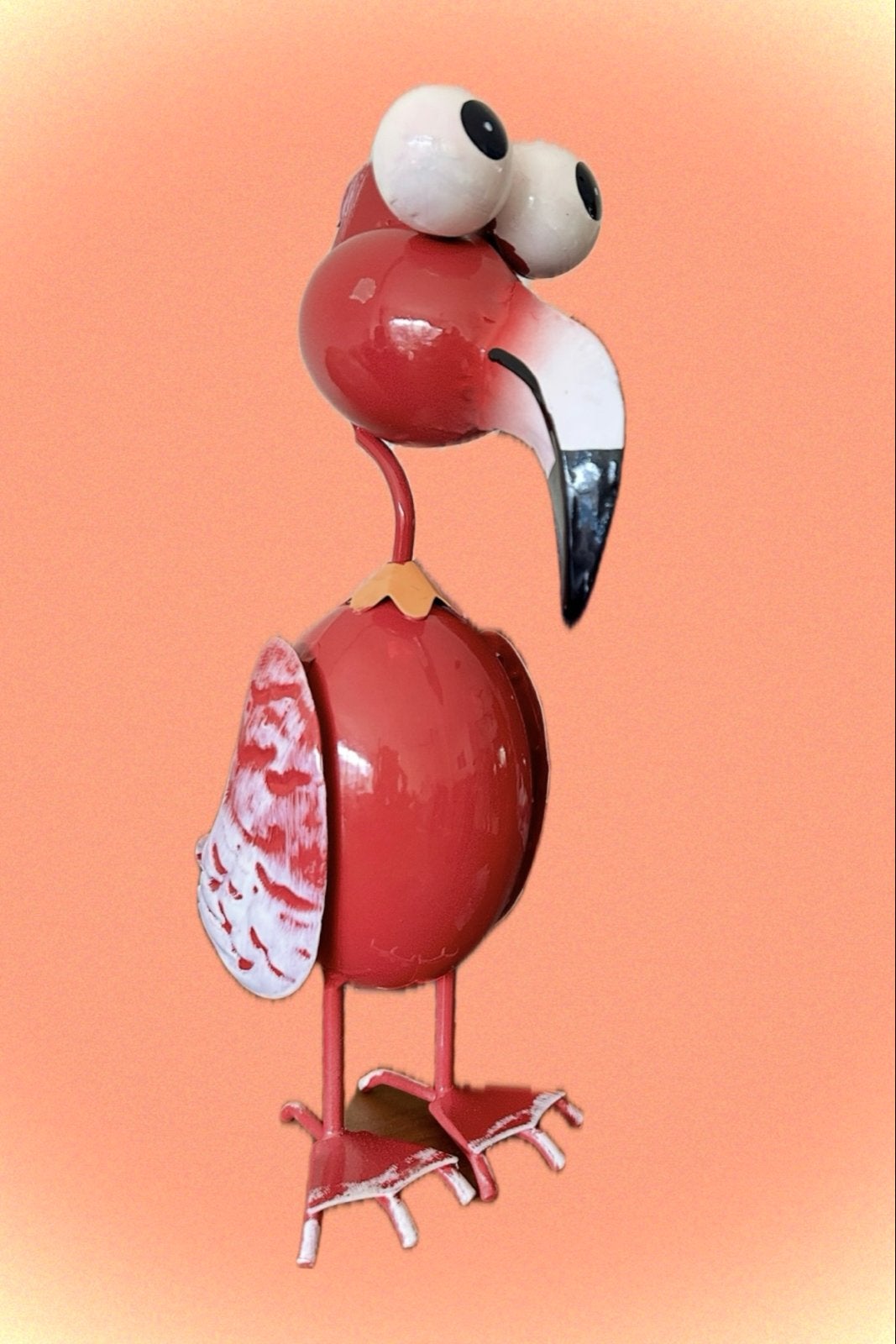 Grappige Flamingo Decoratie - Metaal, Ophalen of Verzenden, Nieuw, Rood, Metaal