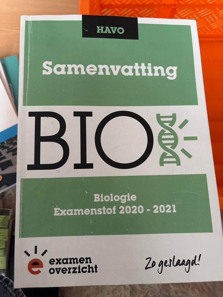 Samenvatting Biologie HAVO Examenstof 2020-2021, Boeken, Schoolboeken, Ophalen of Verzenden, Zo goed als nieuw, HAVO, Biologie