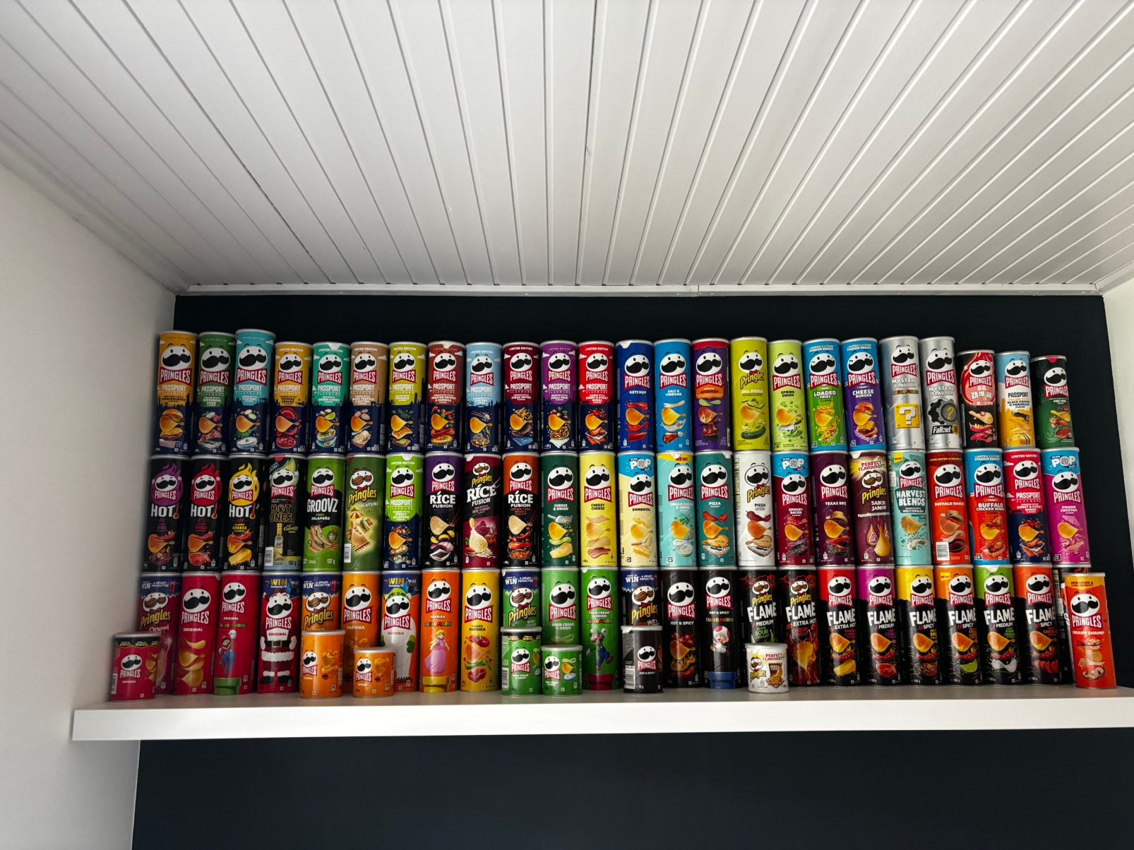 Lege Pringles buizen collectie, Ophalen