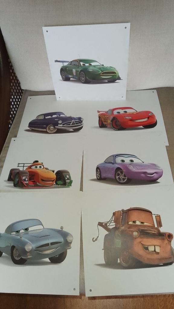 Cars Disney posters - 20/20 cm leuk voor slinger of lamp, Ophalen, Jongen of Meisje