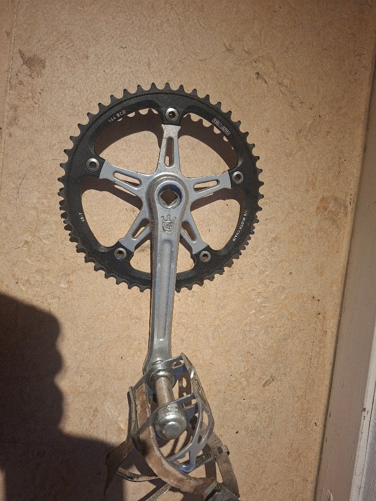 Crank + Tandblad, Ophalen, Gebruikt, Racefiets, Crankstel of Pedalen