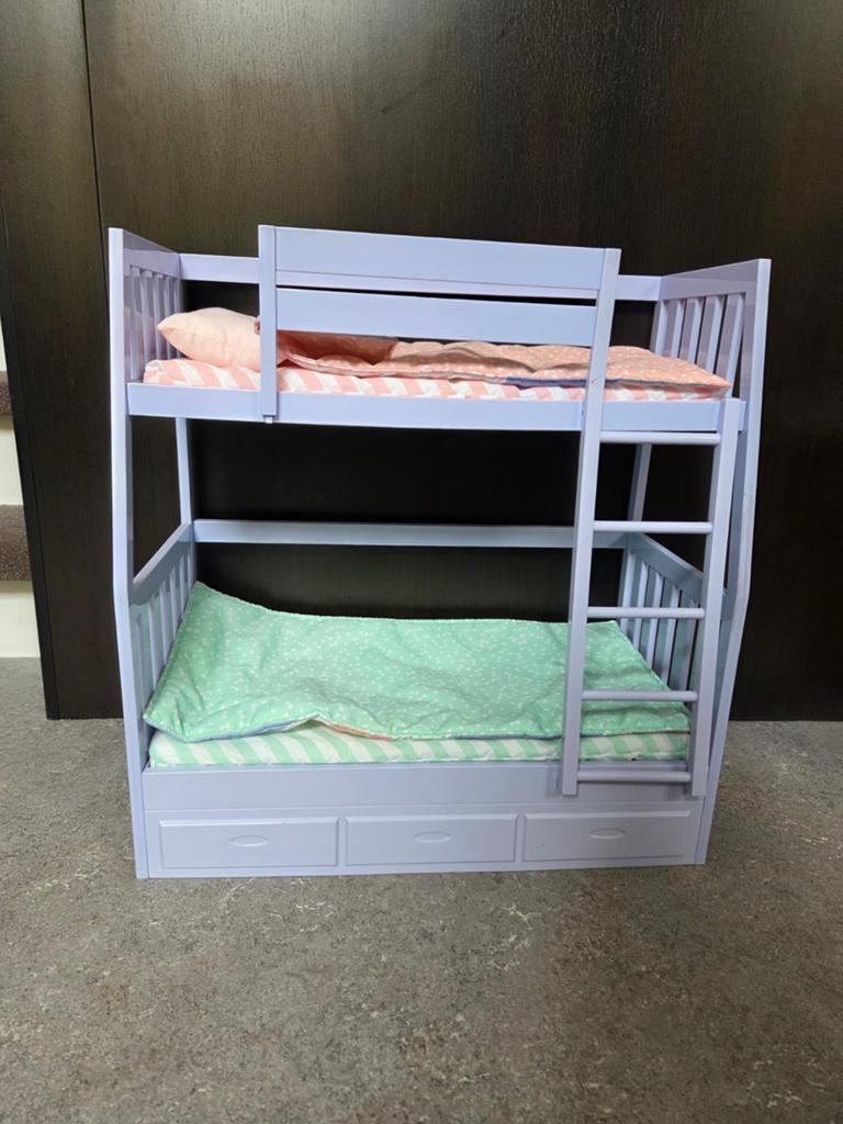 Poppenbedje/ stapelbed eventueel.met poppen., Kinderen en Baby's, Speelgoed | Poppen, Ophalen, Babypop