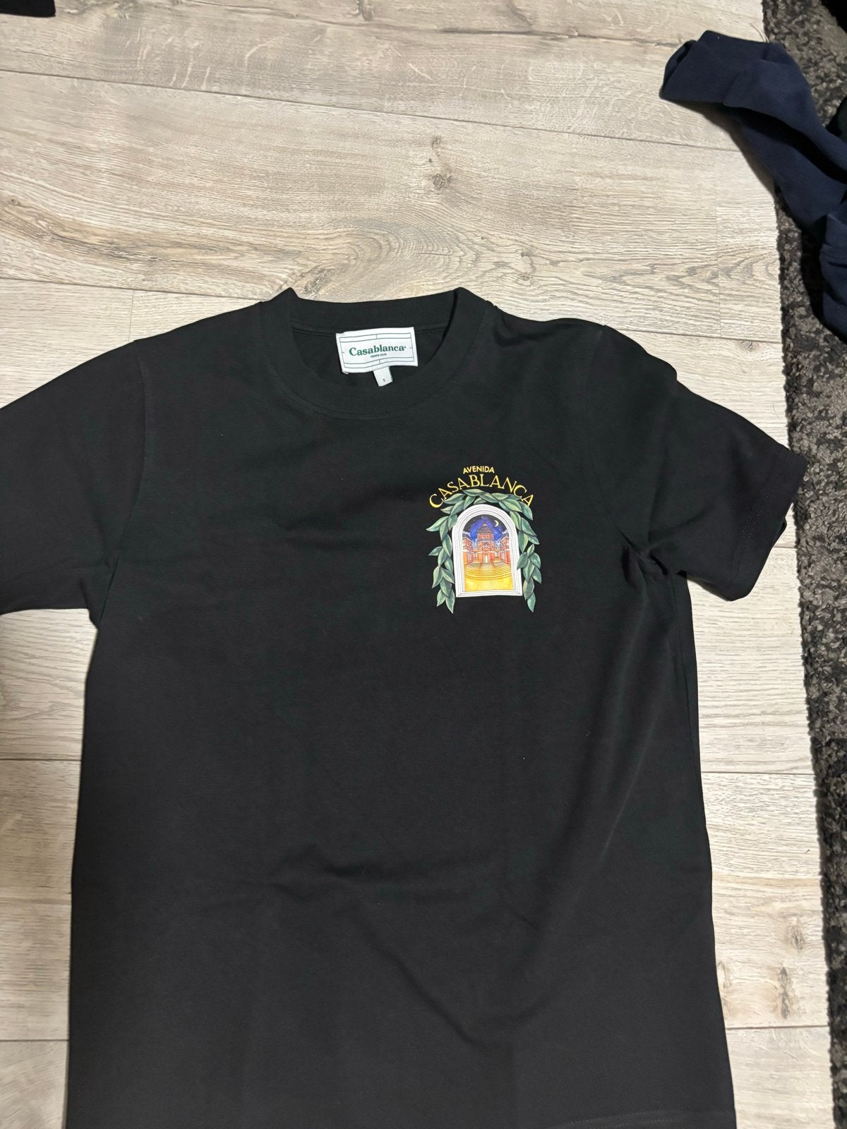 Casablanca T-shirt Zwart met Print maat S goed staat, Ophalen of Verzenden, Zo goed als nieuw, Maat 46 (S) of kleiner, Zwart