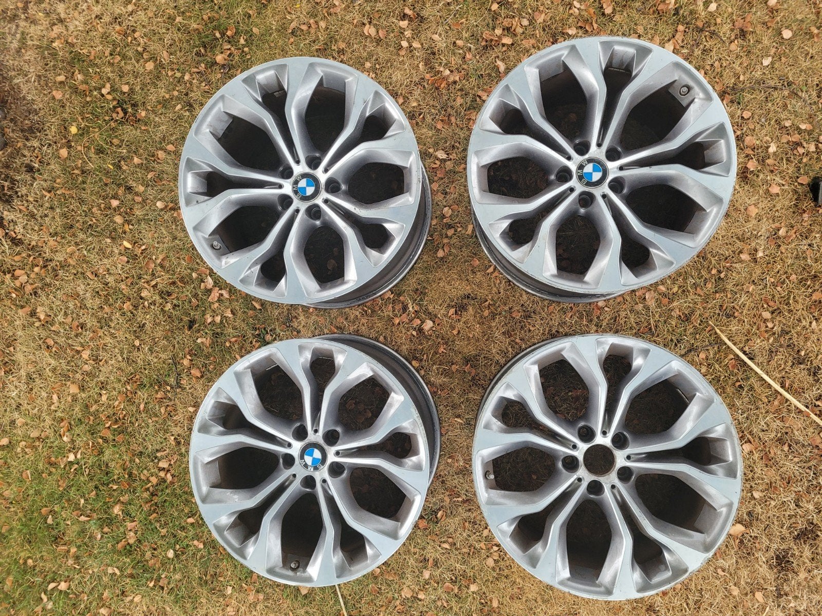 Originele 20" BMW X5 Breedset Styling 451 Y-Spoke E70 / F15, Auto-onderdelen, Ophalen of Verzenden, 20 inch, Zomerbanden, Banden en Velgen