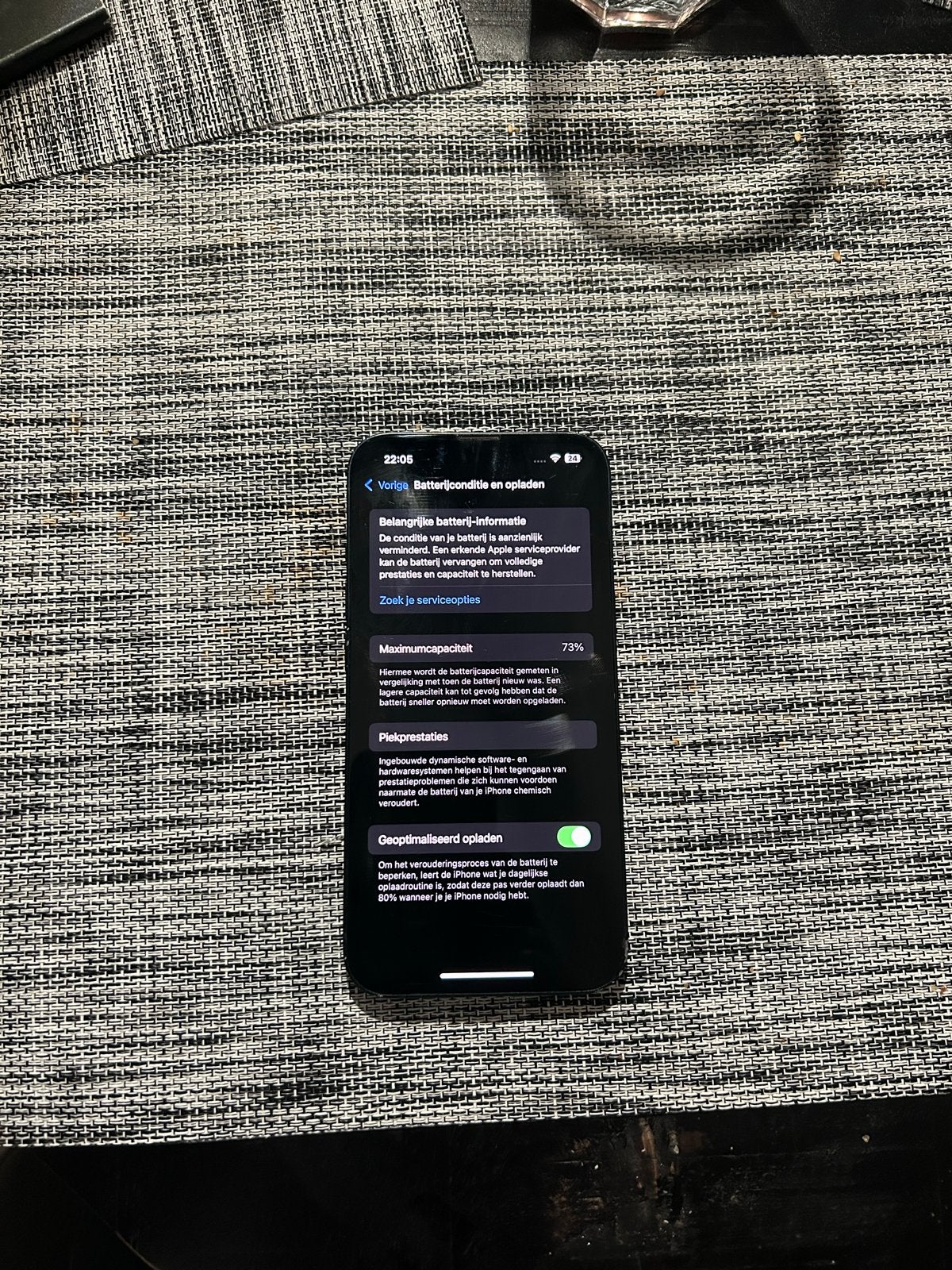 iPhone 13 128GB - 73% batterijconditie