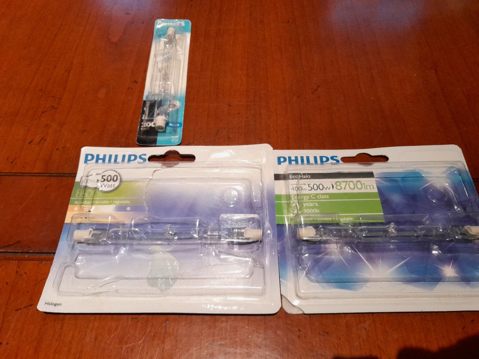 Philips EcoHalo schijnwerper lampen, 3 stuks, 200 en 400 wat, Ophalen of Verzenden, Nieuw, 60 watt of meer, E27 (groot)