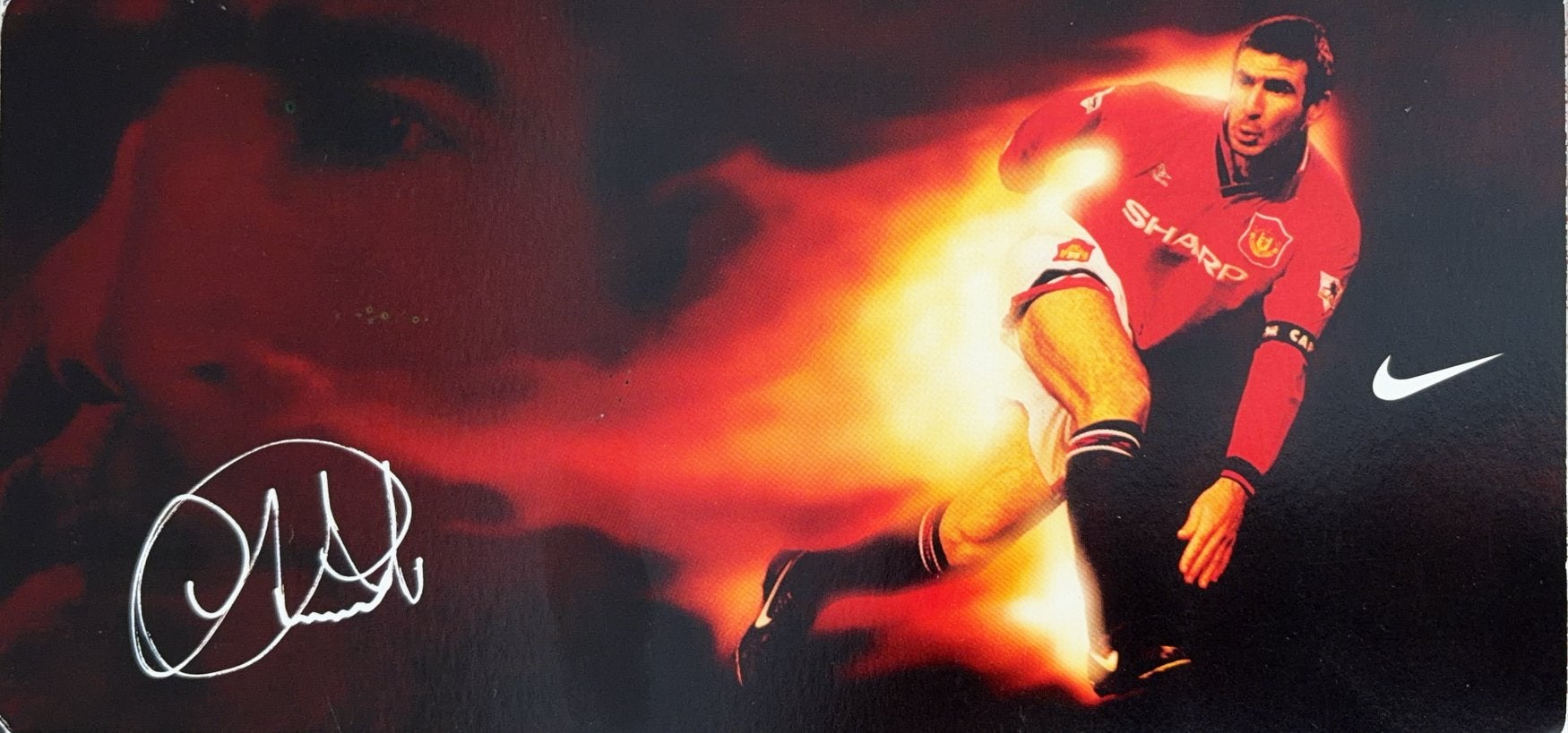 Nike Spelerskaart Eric Cantona - Manchester United, Ophalen of Verzenden, Zo goed als nieuw, Buitenlandse clubs, Spelerskaart
