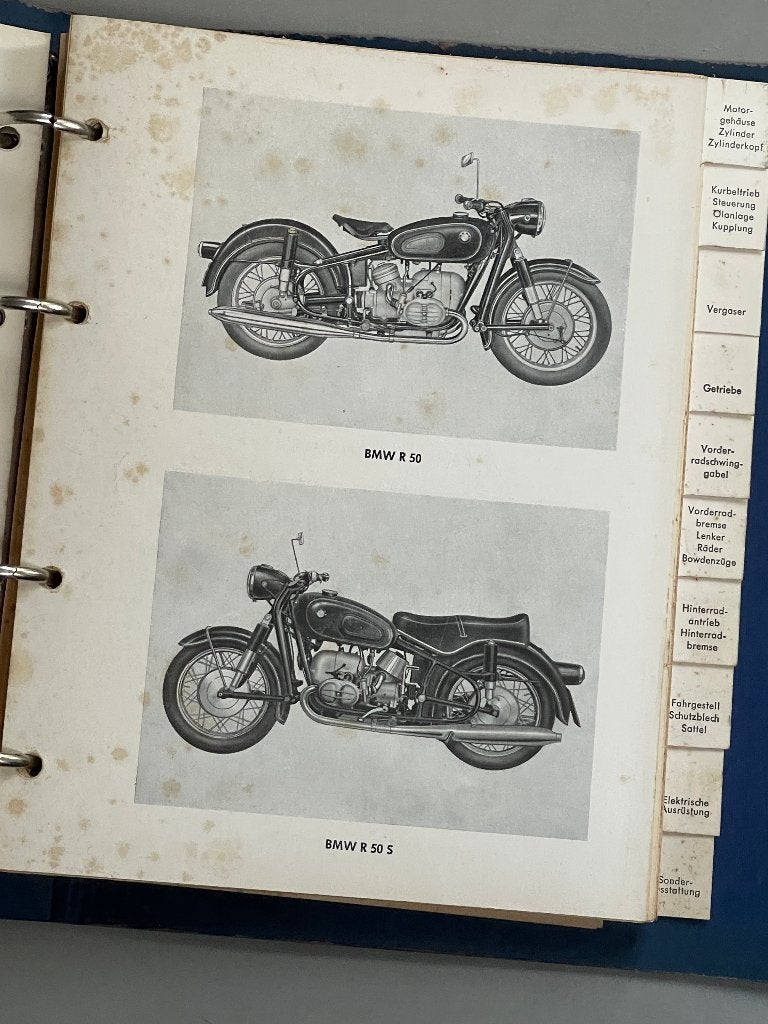Originele BMW Motorrad Ersatzteilliste,– 1961  R50 / R50S, Motoren, Ophalen of Verzenden, BMW