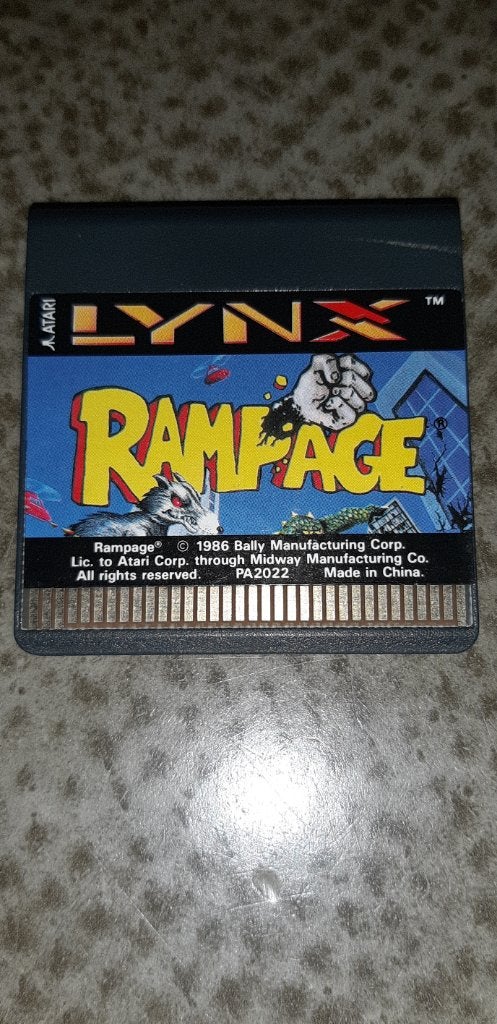 Rampage voor Atari Lynx, Ophalen, Atari Lynx, Overige genres, 1 speler