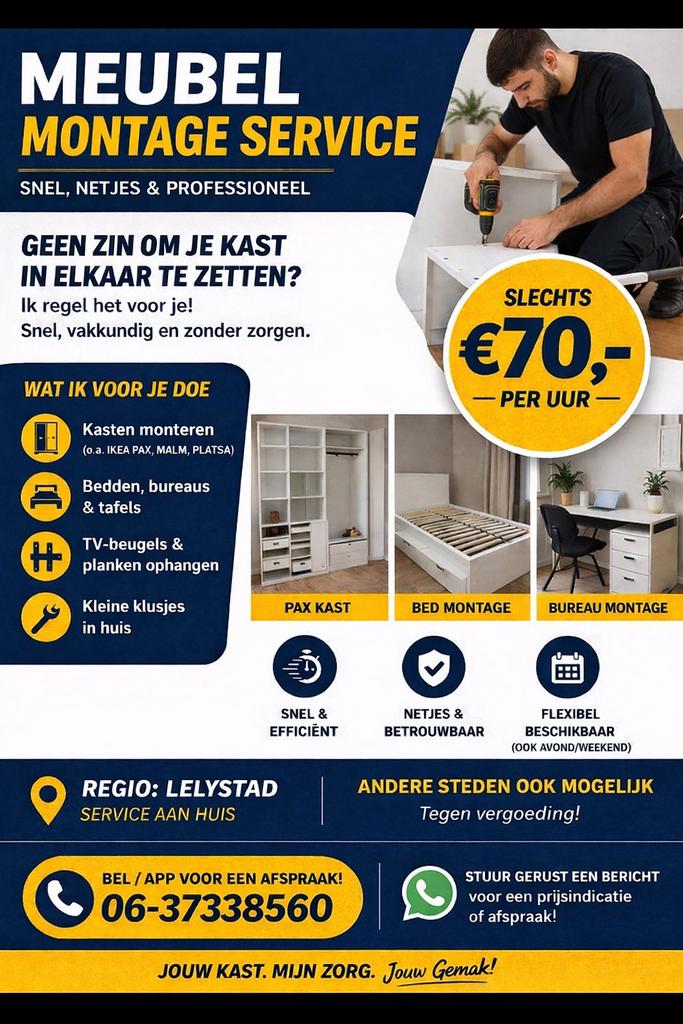 Meubel montage service, Verzenden