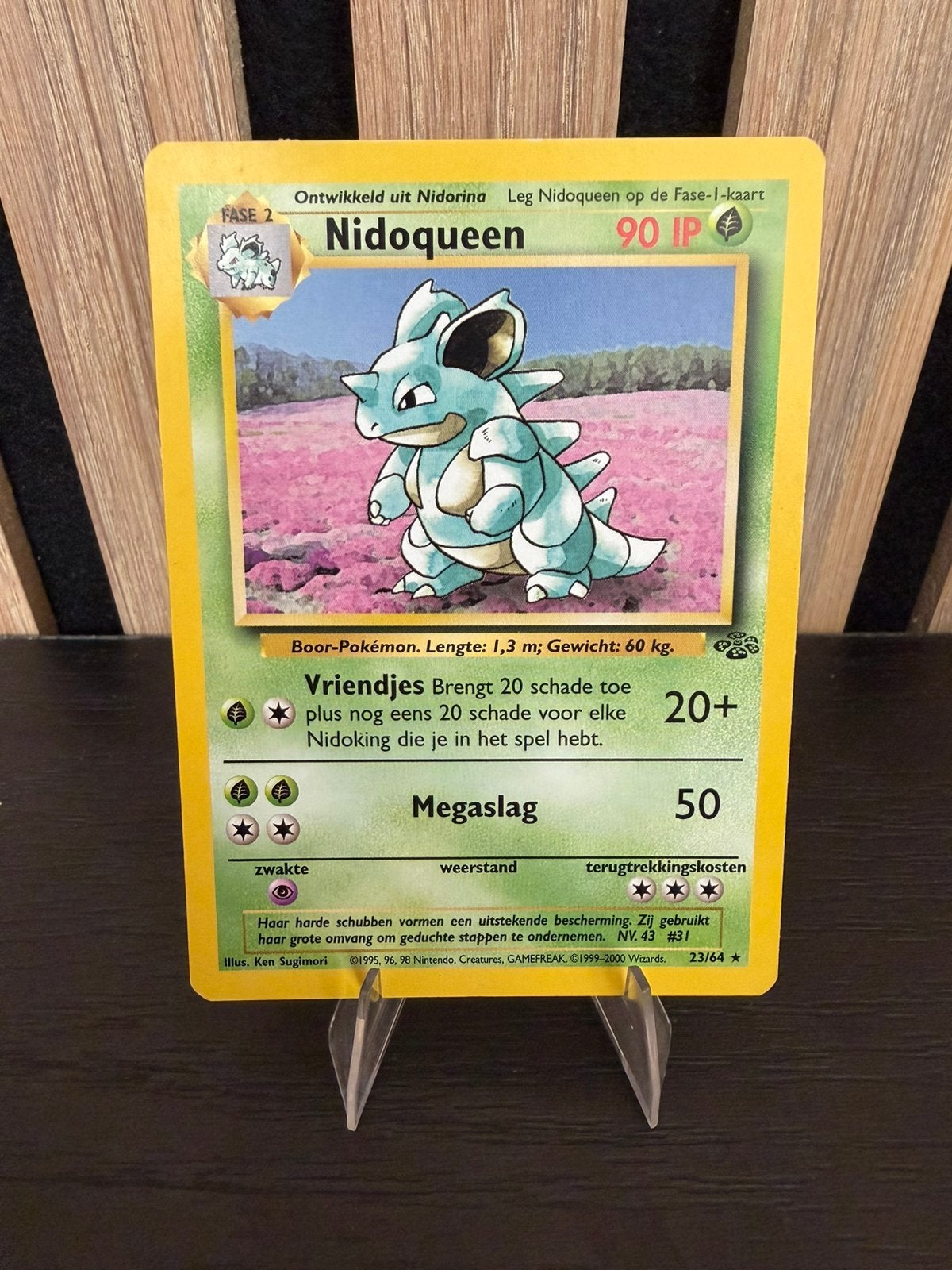 Nidoqueen 23/64 (Jungle), Hobby en Vrije tijd, Verzamelkaartspellen | Pokémon, Ophalen of Verzenden, Zo goed als nieuw, Losse kaart