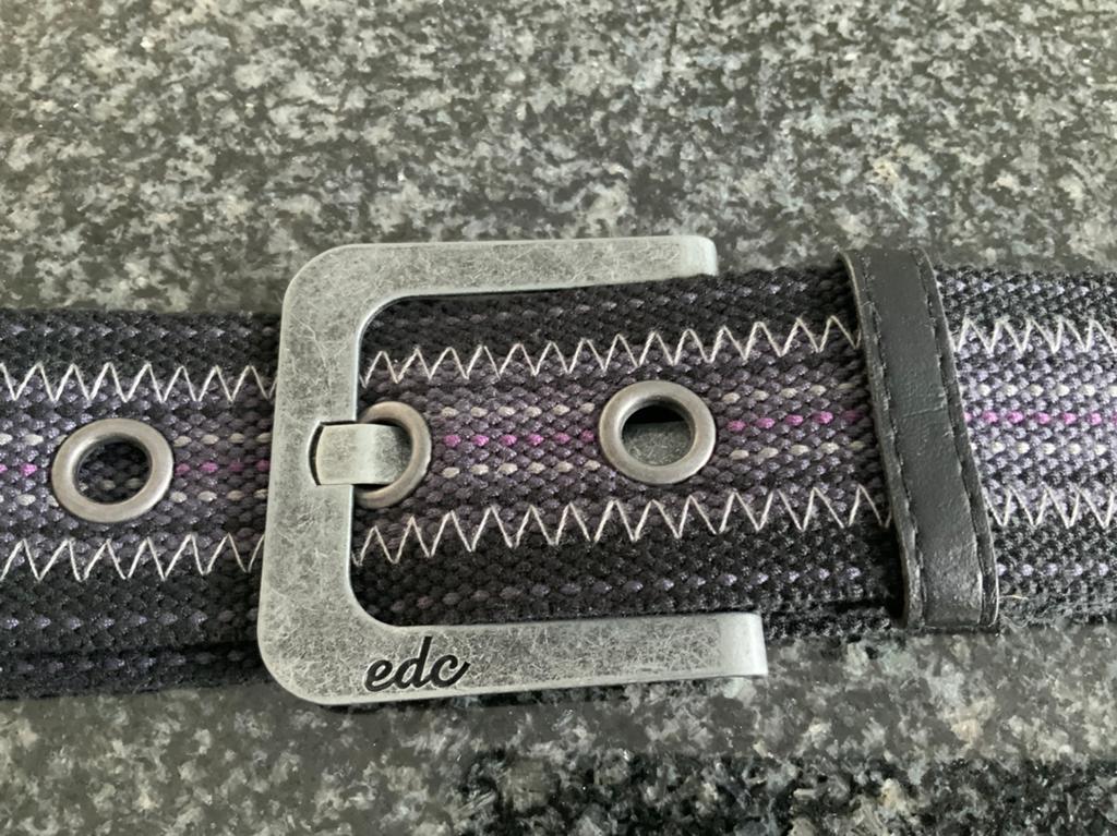EDC dames of heren riem. Taillemaat 78 cm tot 94 cm., Ophalen of Verzenden, Zo goed als nieuw, Zwart, Riem of Ceintuur