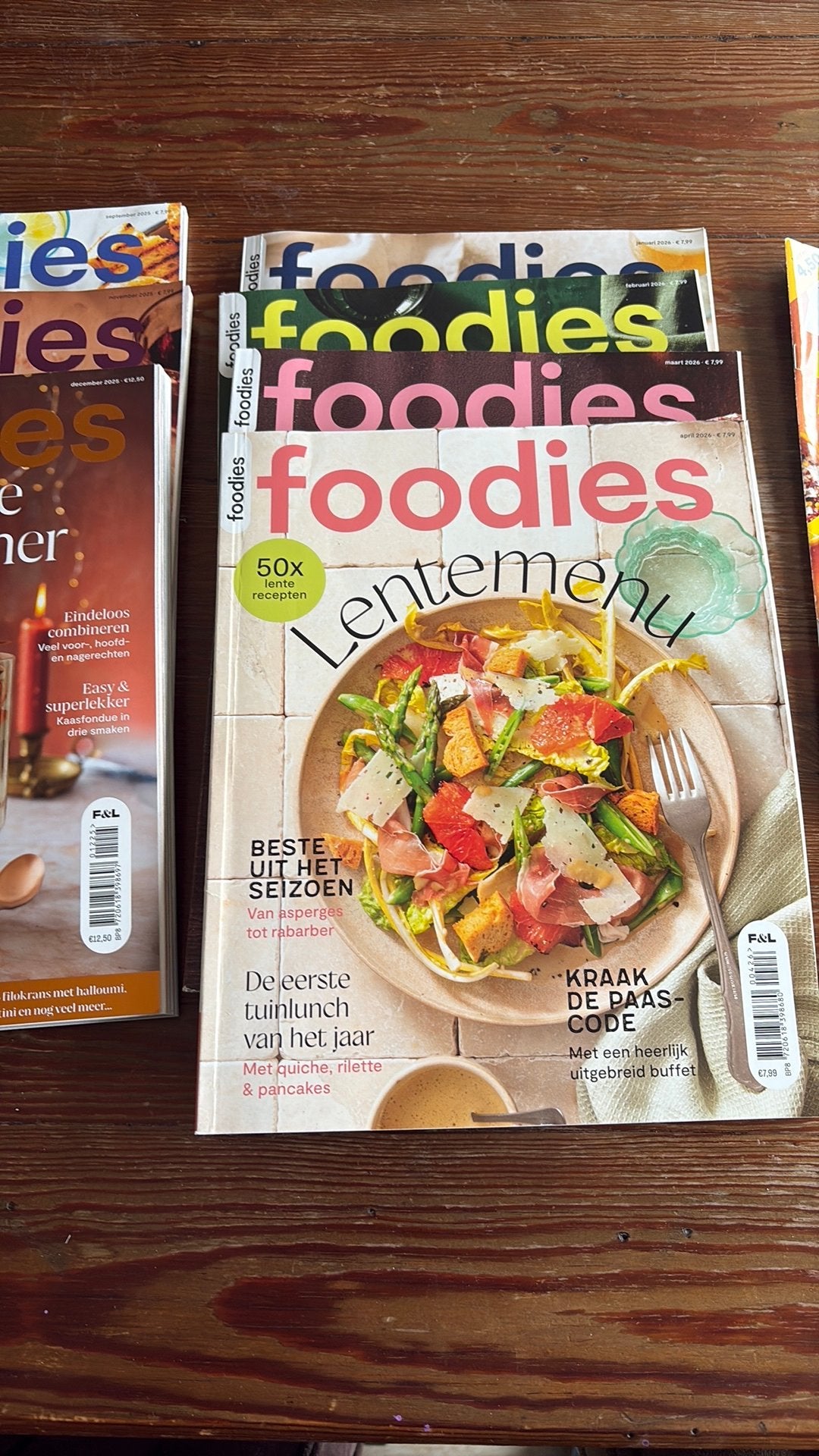 8 kooktijdschriften oa Foodies, Ophalen of Verzenden, Zo goed als nieuw