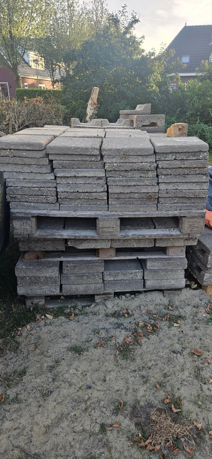 Partij stoeptegels gratis, Ophalen, Beton, Klinkers