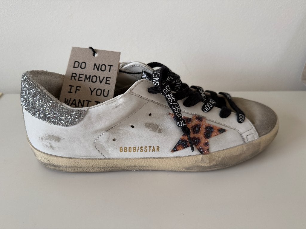 Golden Goose Sneakers White-Silver New, Wit, Nieuw, Ophalen of Verzenden, Sneakers of Gympen