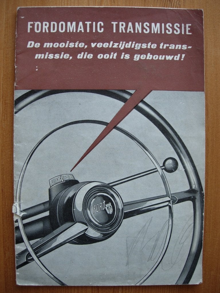 Ford Fordomatic Transmissie Brochure 1953, Gelezen, Ford, Ophalen of Verzenden, Ford