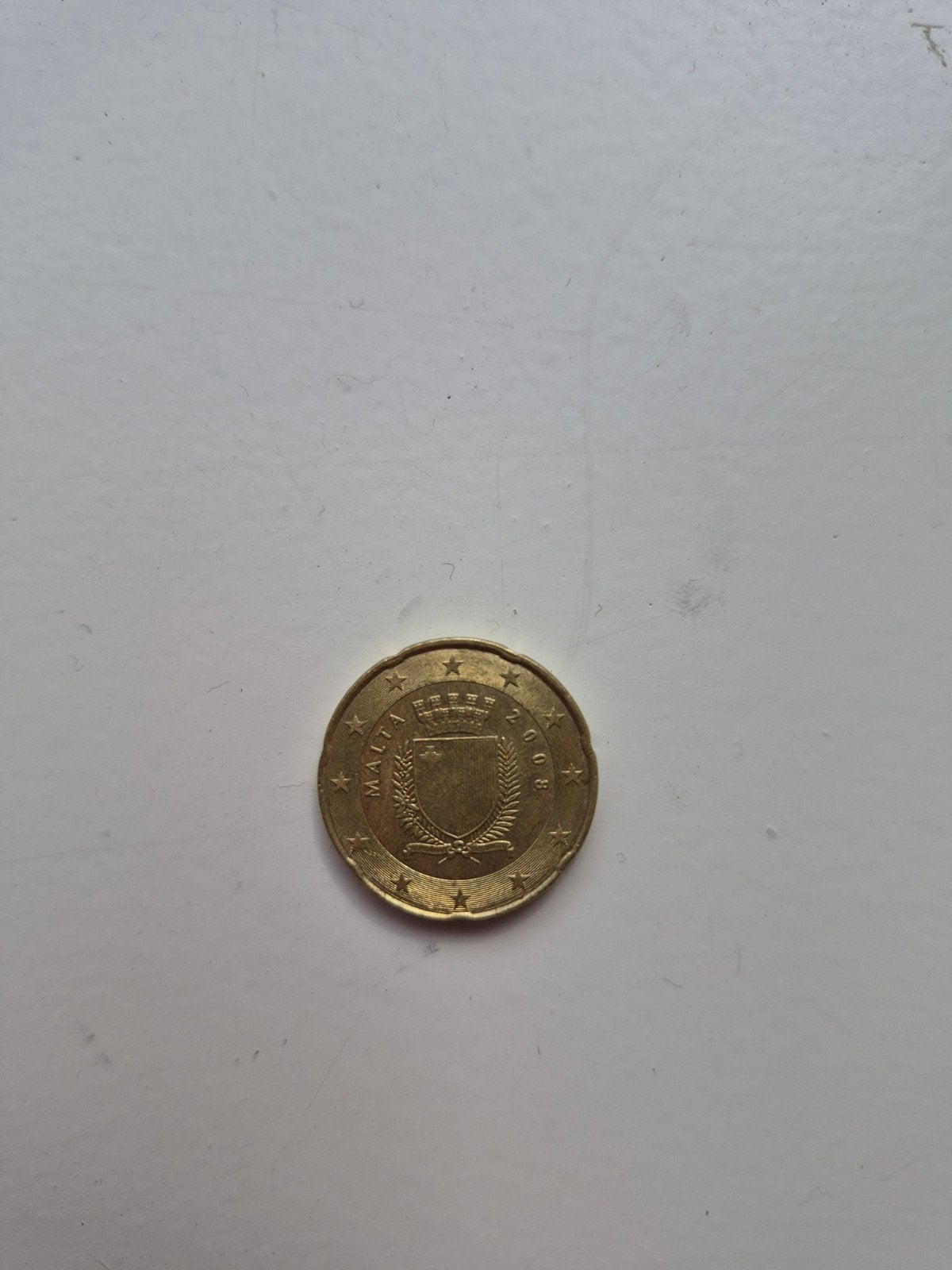 20 cent euromunt Malta 2008, Postzegels en Munten, Ophalen, Malta, 20 cent, Losse munt