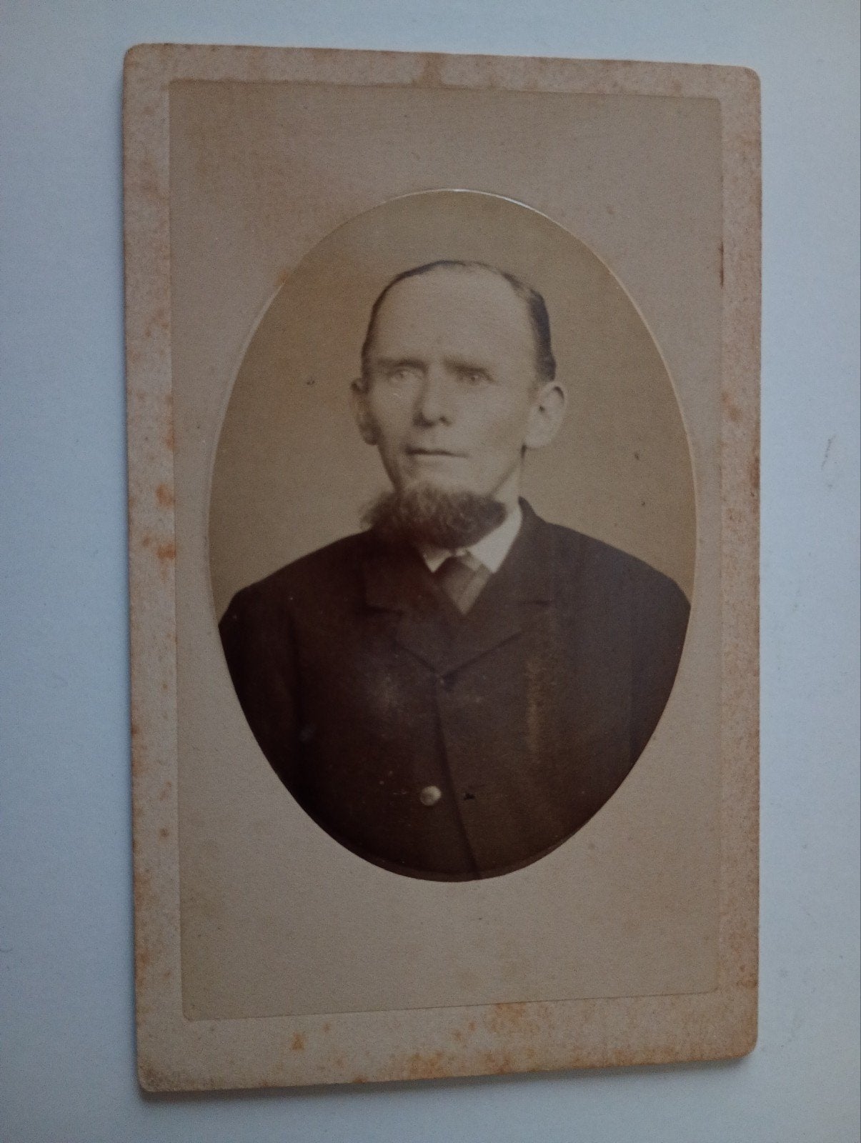 CDV Franeker Man, Gebruikt, Foto, Klederdracht, Ophalen of Verzenden
