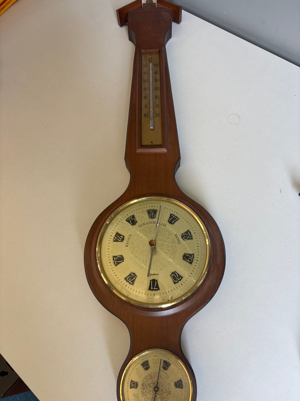 Vintage Giscard Weerstation met Barometer, Thermometer, Hygr, Ophalen, Gebruikt, Weerstation