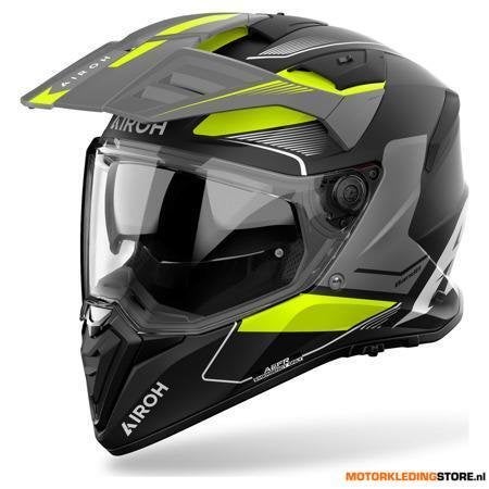 Airoh Bandit Tune Integraalhelm, Zwart-Geel, Motoren, Ophalen of Verzenden, Nieuw met kaartje
