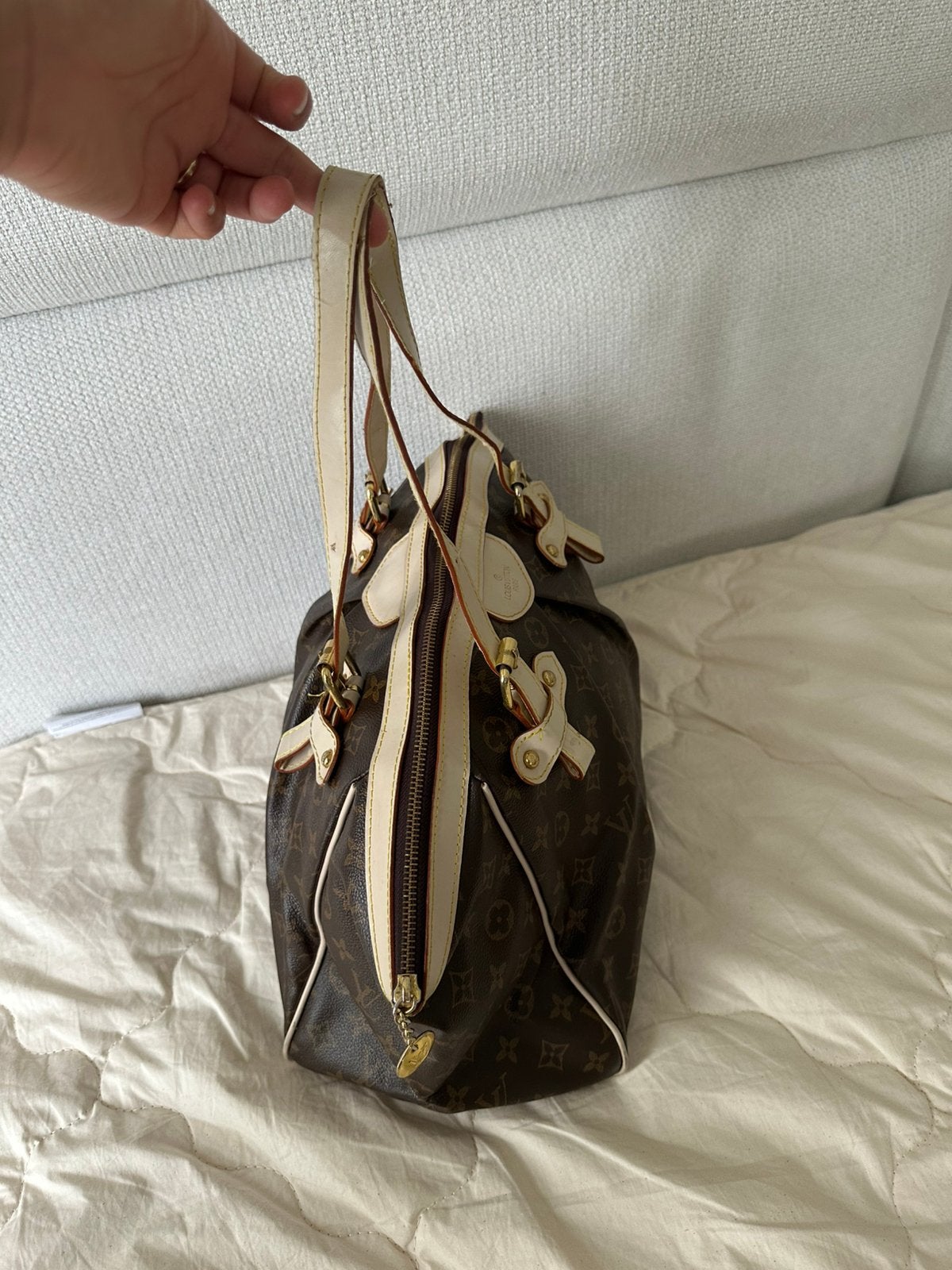 Louis Vuitton tas, Ophalen of Verzenden, Zo goed als nieuw, Bruin