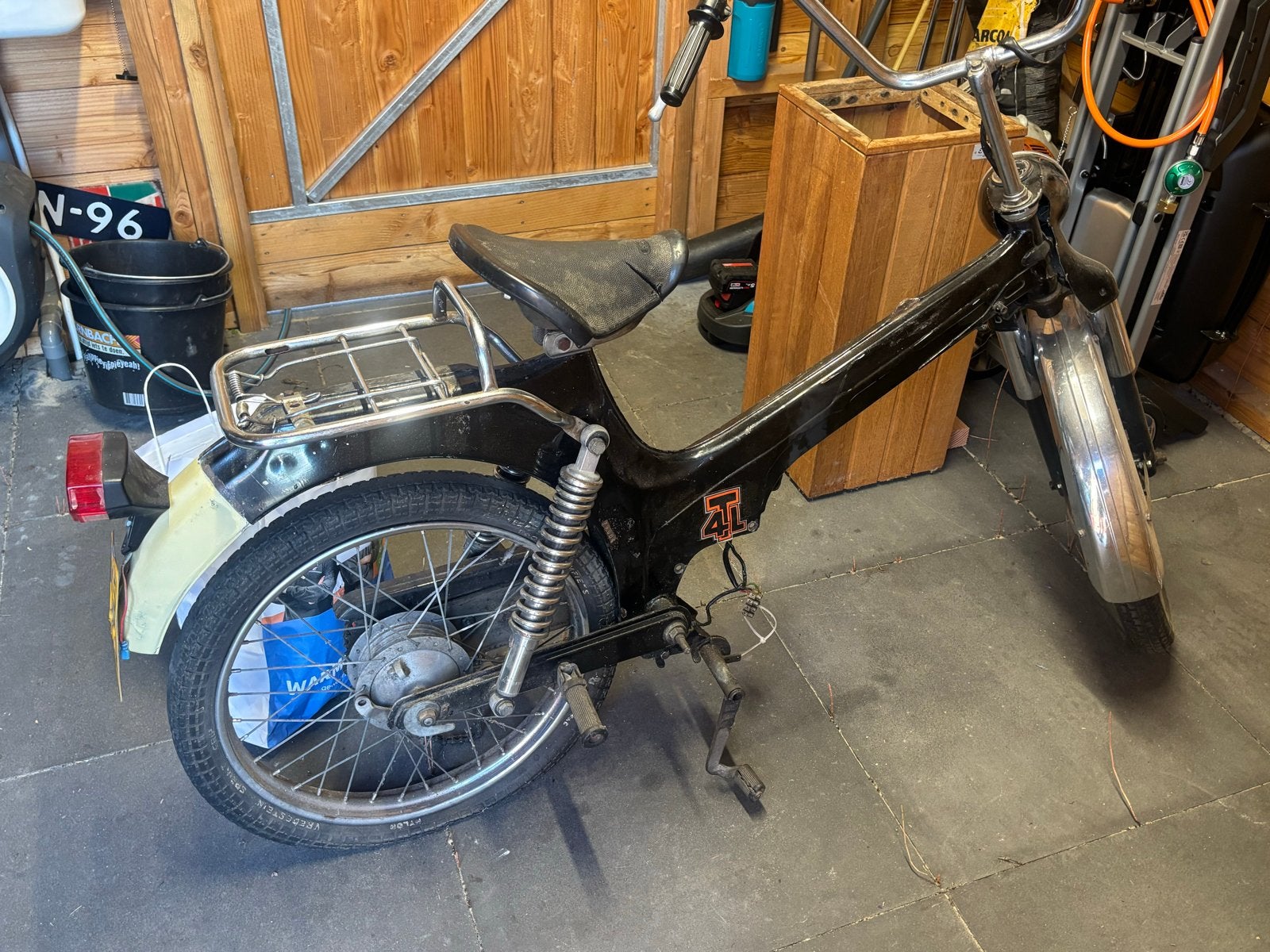 Tomos 4TL frame met kenteken, Fietsen en Brommers, Brommers | Tomos, Ophalen, Gebruikt, Overige modellen