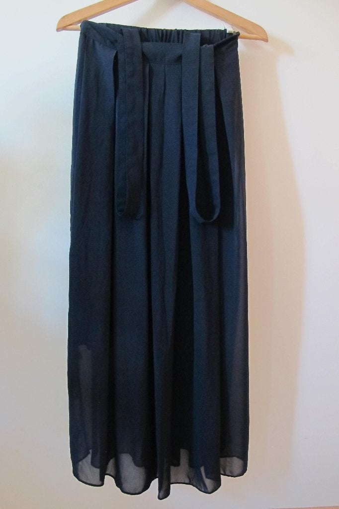 Two ways chiffon maxi skirt, Blauw, Nieuw, Ophalen of Verzenden, Maat 36 (S)