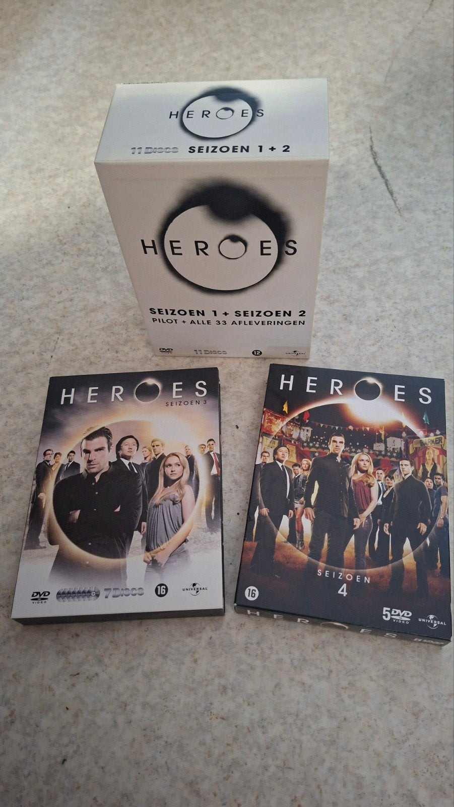 Heroes seizoen 1 tm 4, Vanaf 16 jaar, Seizoen 1, Ophalen of Verzenden, Actie en Avontuur