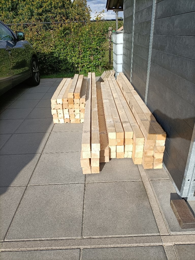 Hout balken en planken voor de klusser kippenhok afdak ed., Ophalen, Zo goed als nieuw, 250 cm of meer, Balken