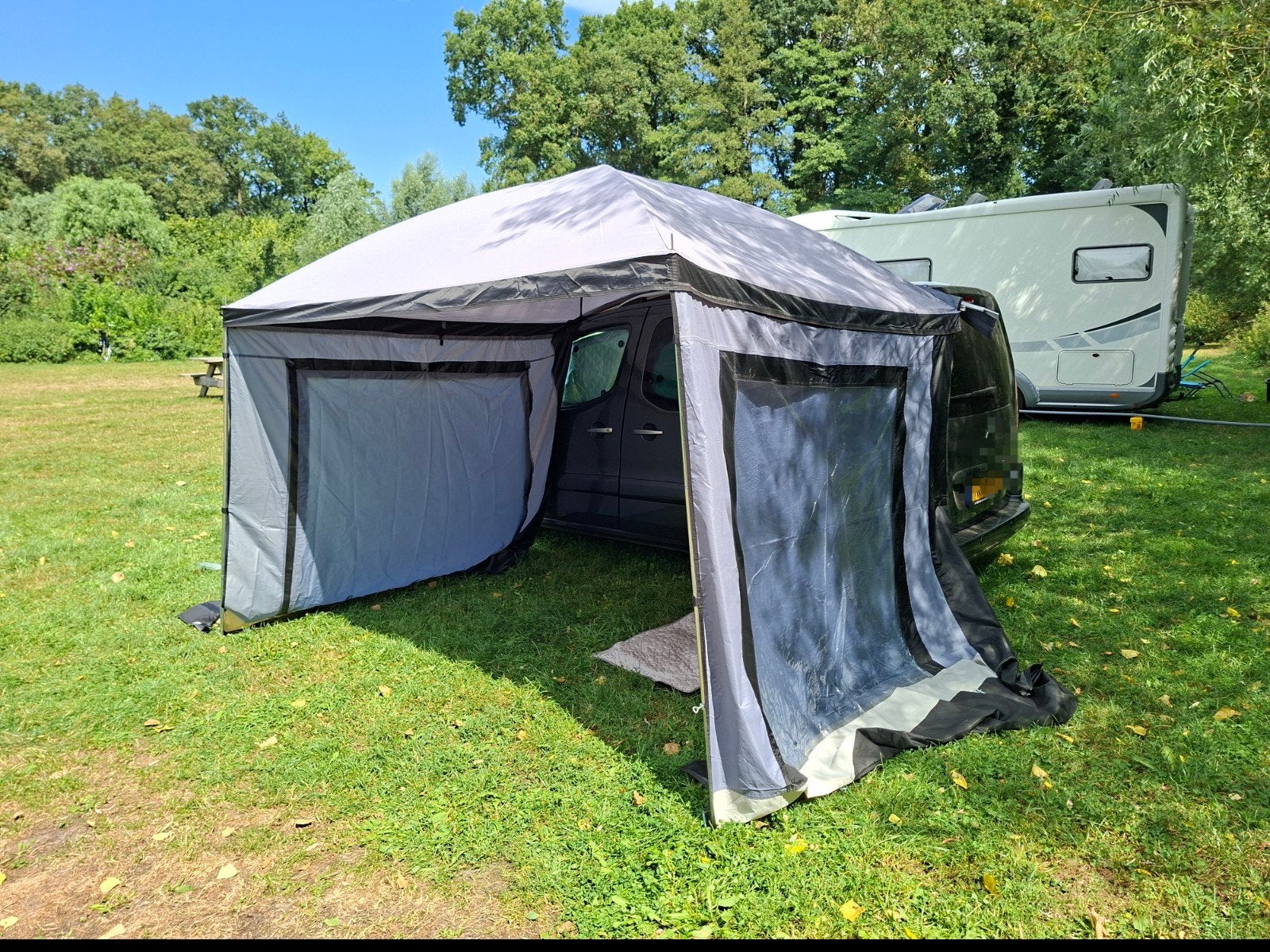 Busluifel Parasol van Obelink, Caravans en Kamperen, Ophalen, Gebruikt