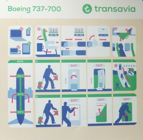 Transavia - Boeing 737-700 ( 2 ), Ophalen of Verzenden, Zo goed als nieuw, Kaart, Foto of Prent