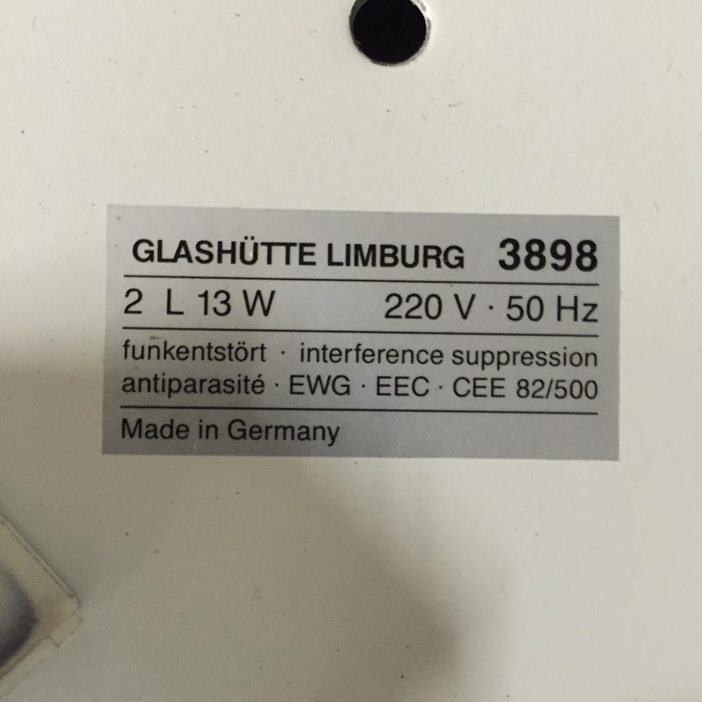 Jaren 70 Piramide plafondlamp Glashütte Limburg, Huis en Inrichting, Gebruikt, Piramide, Glas, Bauhaus Josef Hoffmann