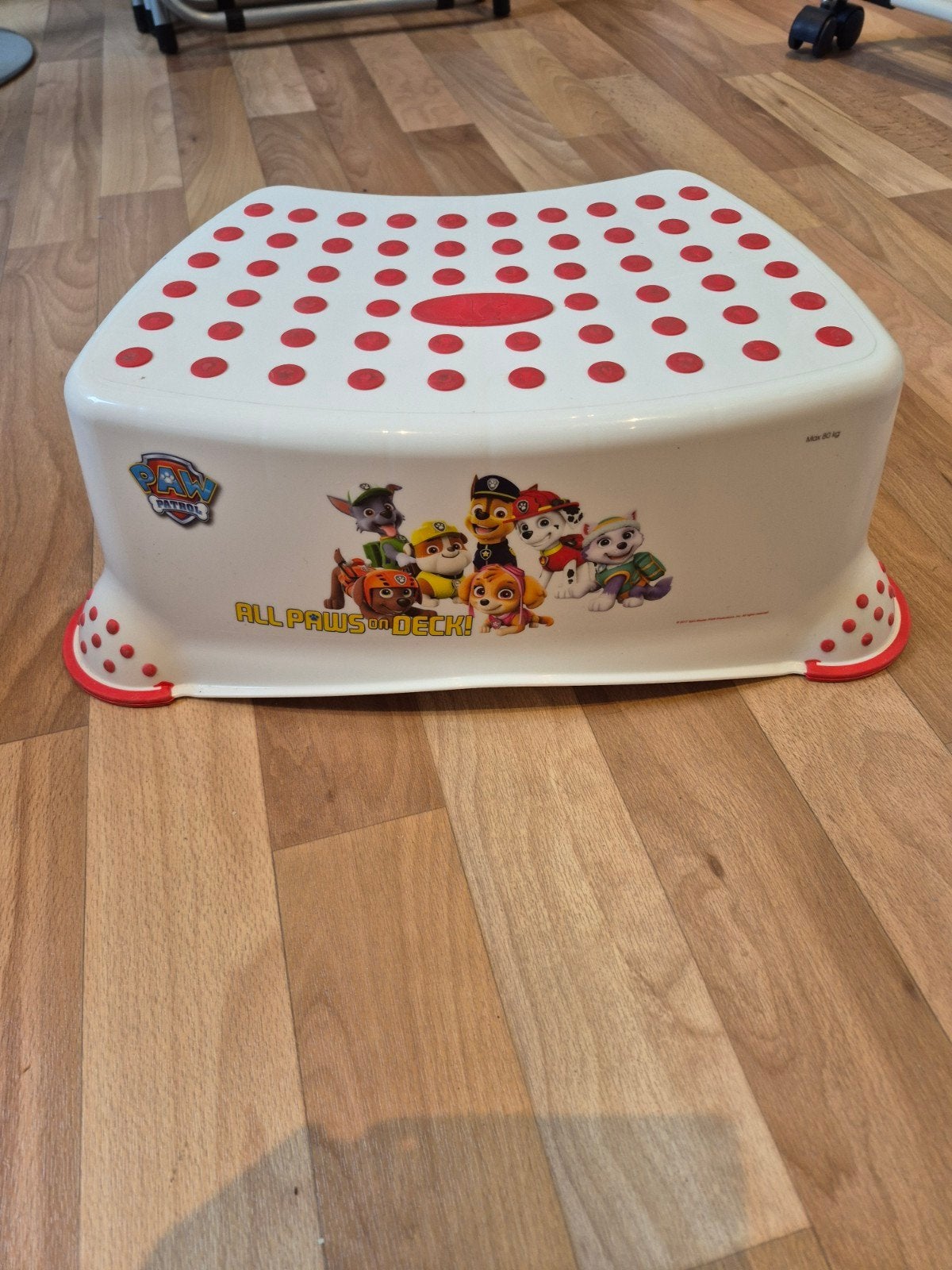 Paw Patrol Opstapje voor Kinderen - Wit met Rode Stippen, Ophalen, Gebruikt