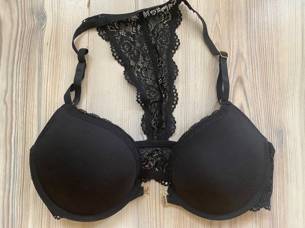 Push up BH 75B zwart als nieuw! Tanktop, H&M, Ophalen of Verzenden, Zwart, BH