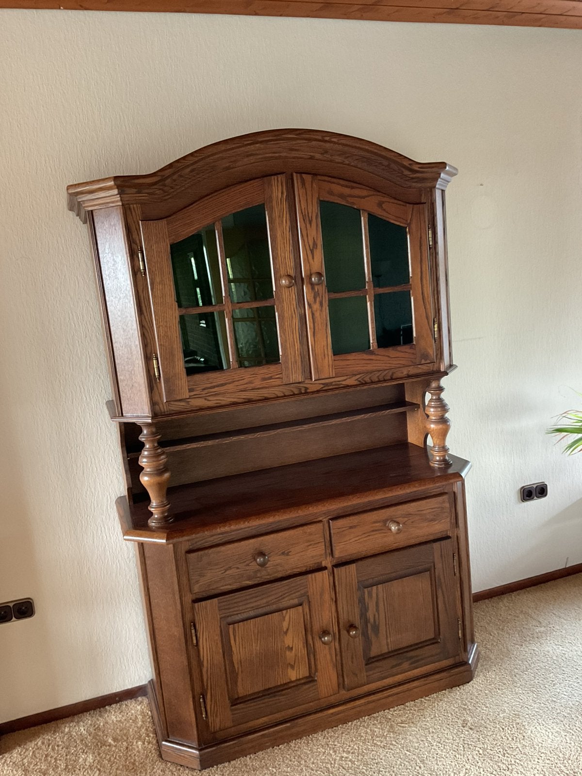 Buffet/ vitrine kast, Ophalen, Zo goed als nieuw, 25 tot 50 cm, 200 cm of meer