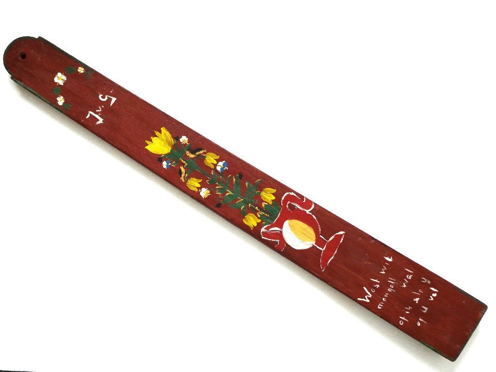 Mangelplank met levensboom vogels en bloemen tulp spreuk, Antiek en Kunst, Ophalen of Verzenden