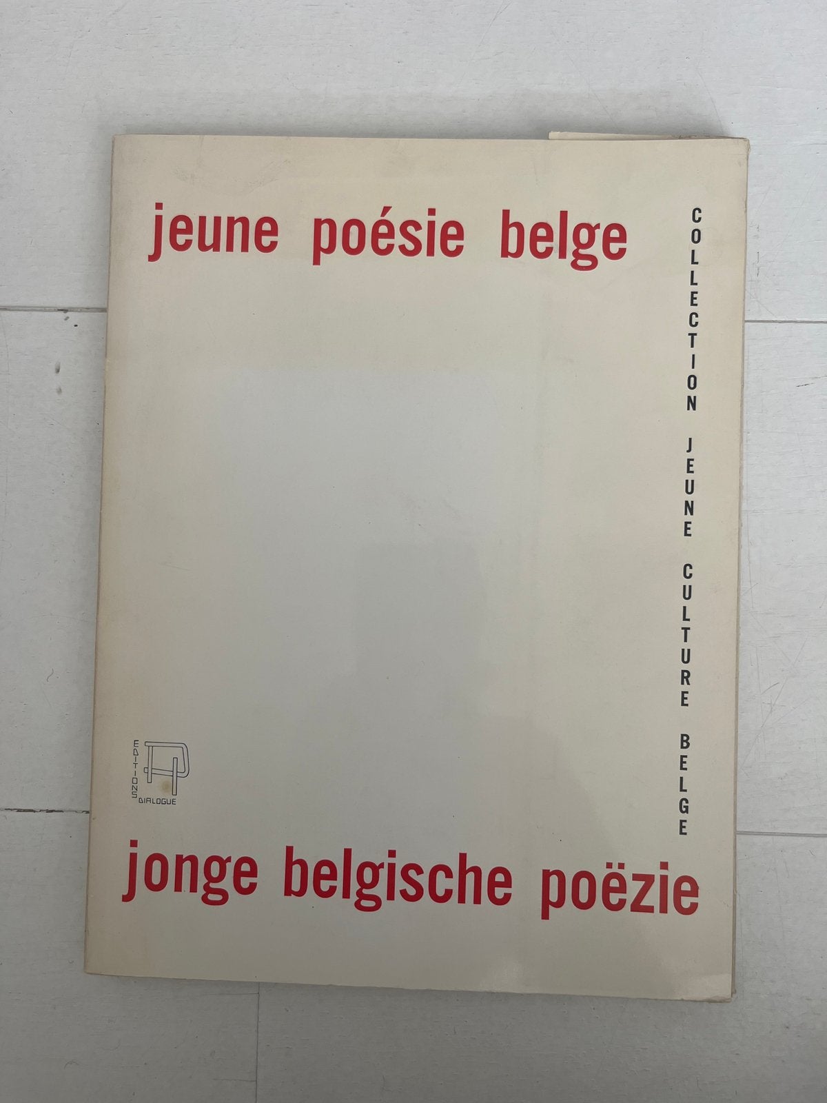 Jonge Belgische poëzie / Jeune poésie belge, Ophalen of Verzenden, Gelezen, Meerdere auteurs