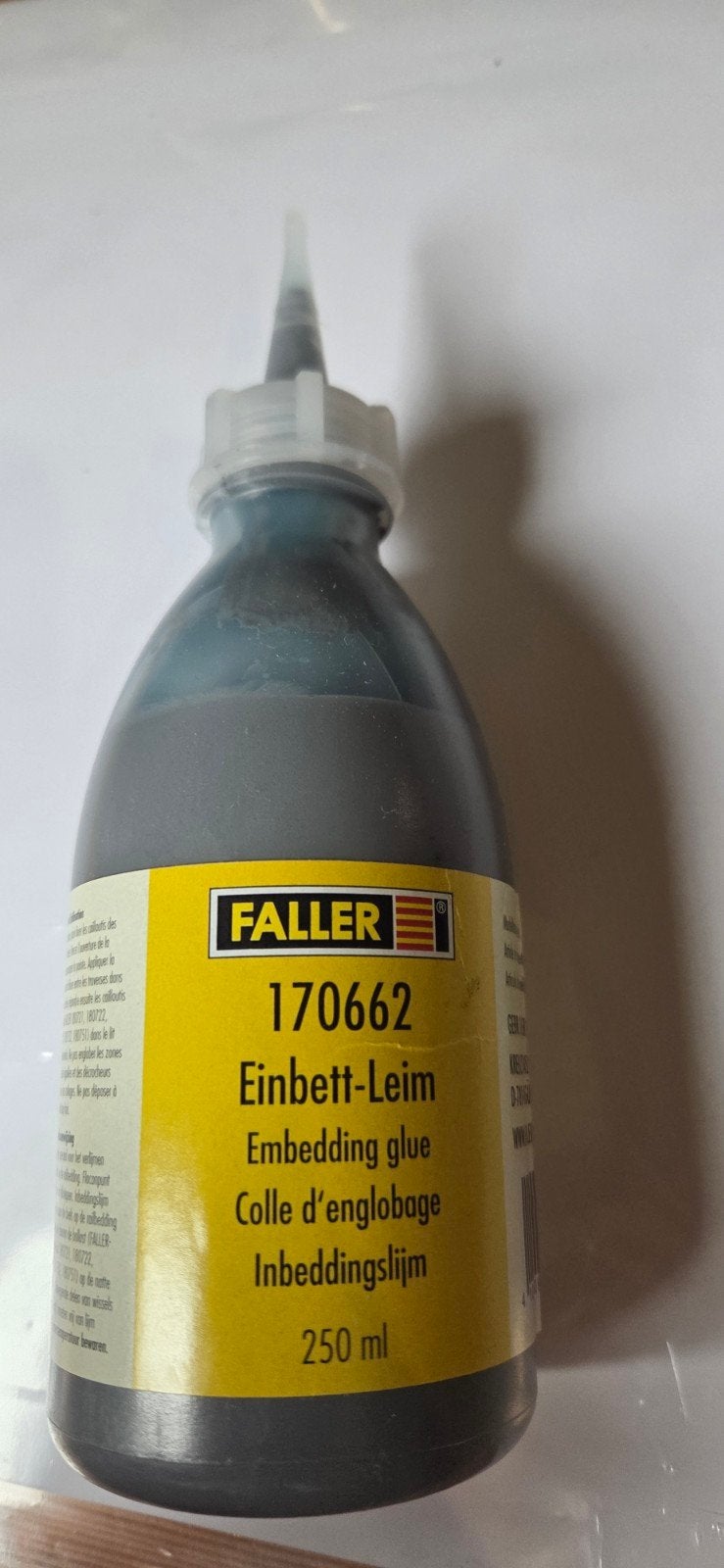 Faller 170662 Inbeddingslijm 250 ml - Nieuw, Ophalen of Verzenden, Nieuw, 1:50 tot 1:144