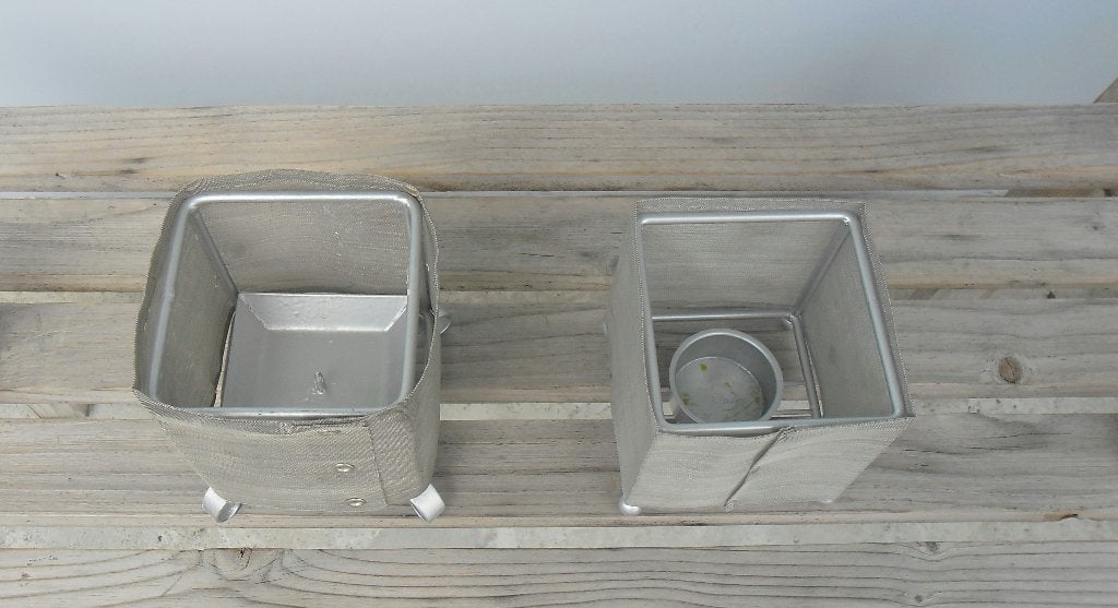 kubus waxinelicht /kandelaar metaalgaas IKEA, theelicht glas, 9 cm, IKEA, Ophalen of Verzenden, Zo goed als nieuw