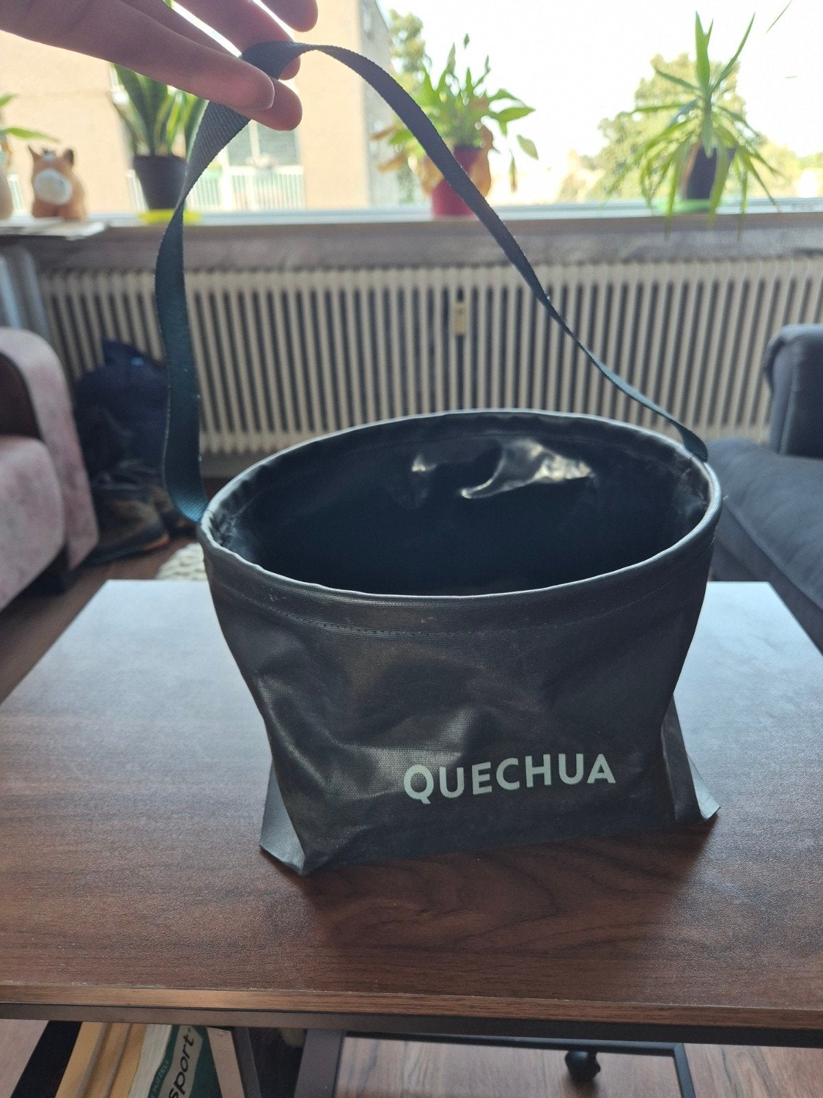 Quechua opvouwbare emmer 8L, Ophalen of Verzenden, Gebruikt
