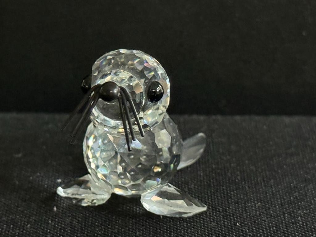 Swarovski Zeehond Kristal Figuurtje, Verzamelen, Swarovski, Ophalen, Zo goed als nieuw, Figuurtje