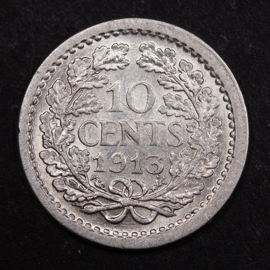 10 cent 1913. Pr/ Unc., Zilver, Ophalen of Verzenden, 10 cent, Koningin Wilhelmina