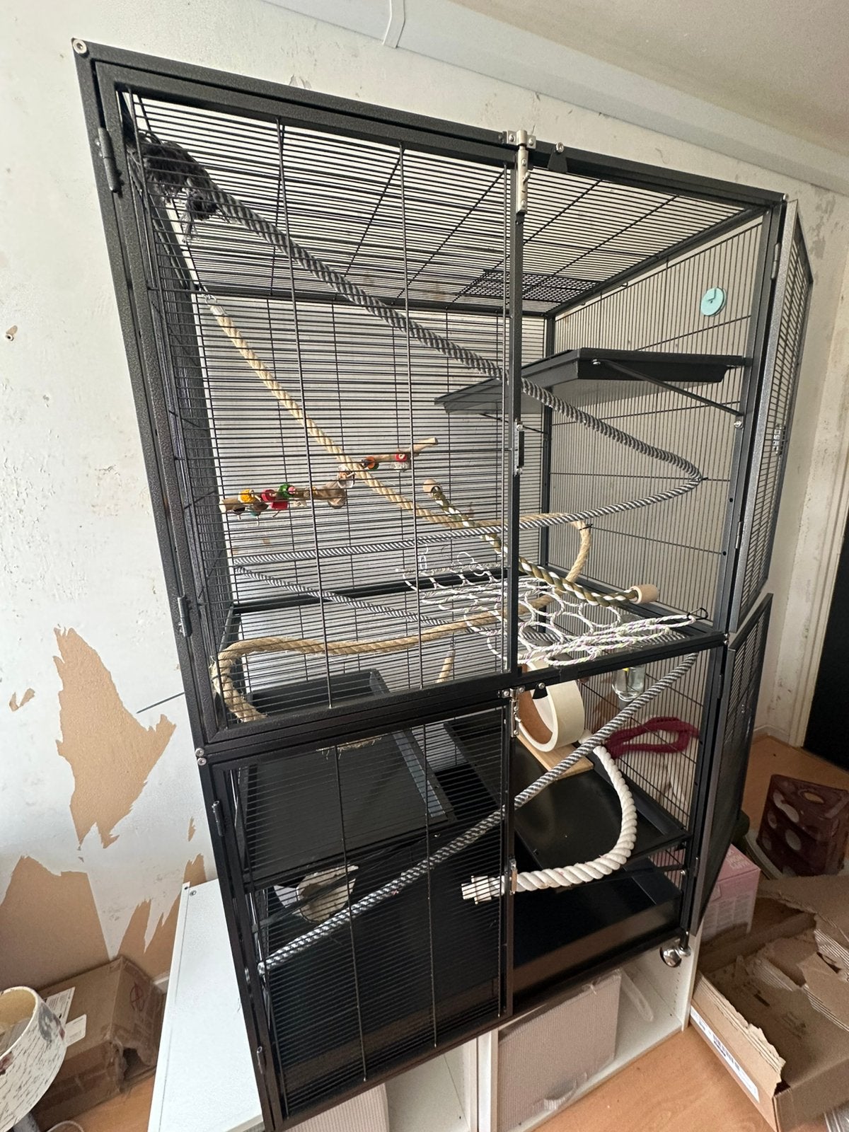 Keddoc rattenkooi Animal Home Penthouse incl toebehoren, Ophalen, Zo goed als nieuw, 90 cm of meer, Fret