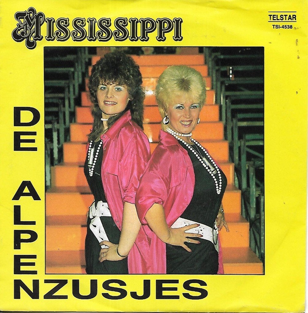 De Alpenzusjes - Mississippi (Telstar), 7 inch, Single, Ophalen of Verzenden, Zo goed als nieuw