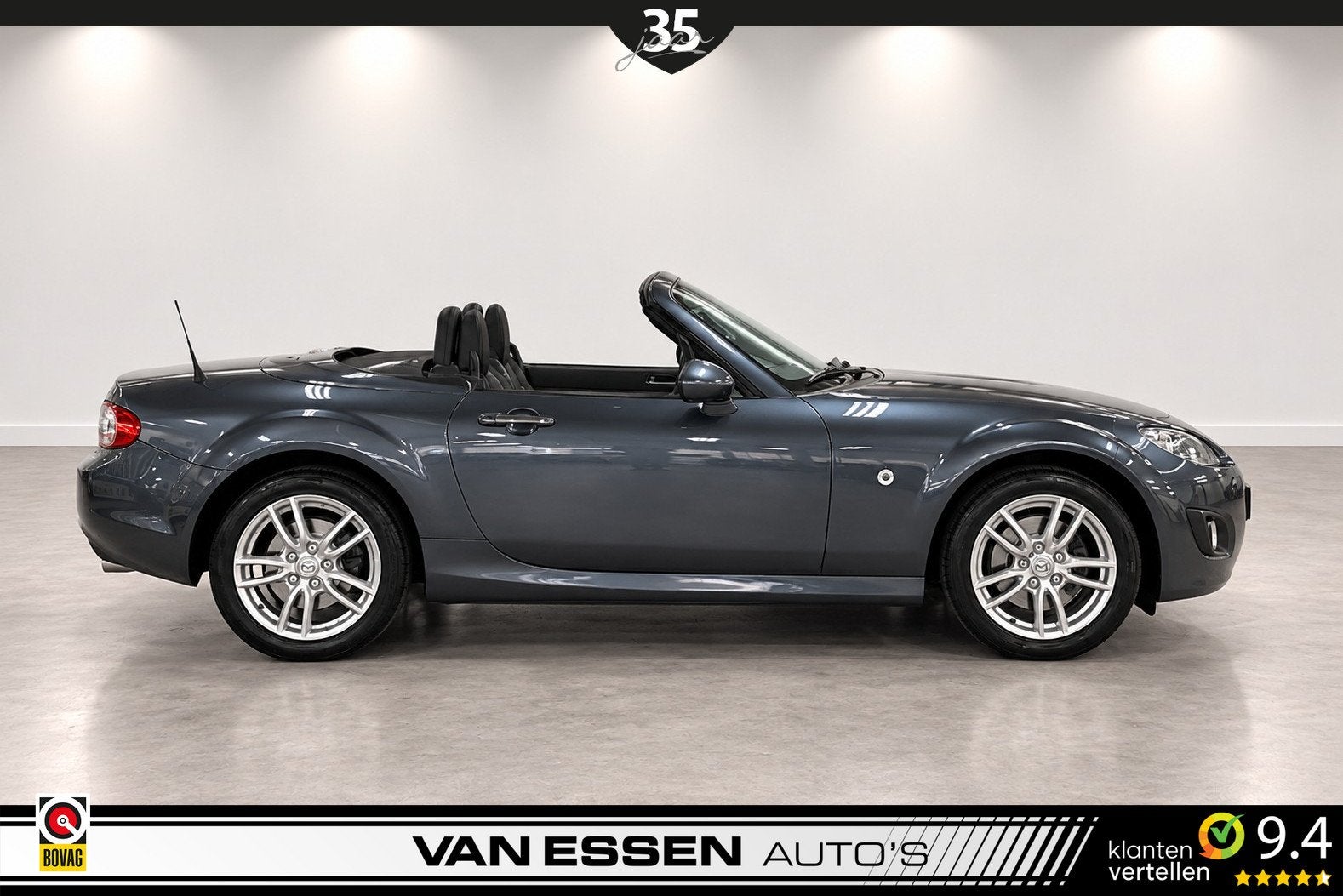 Mazda MX-5 Roadster Coupé 1.8 TS+ Hardtop Leder Airco Carpl, Auto's, Achterwielaandrijving, Gebruikt, 4 cilinders, Cabriolet
